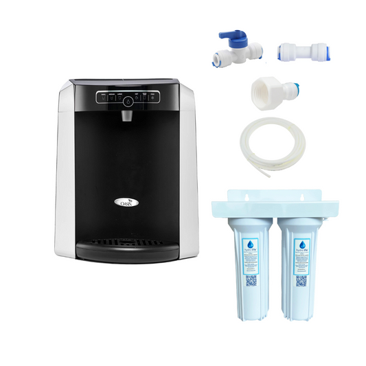 HydroLife Dispensador de Mesa 3.5L/H Agua Fría y Caliente Oasis Con Purificación